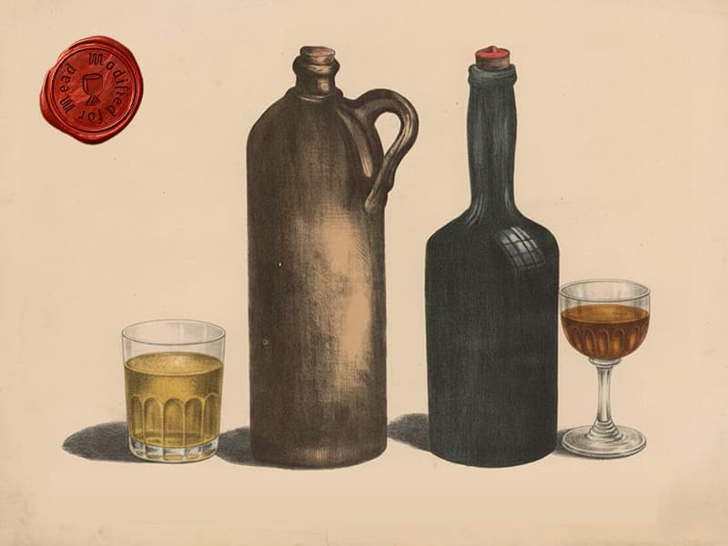 This artwork has been modified (to show mead) · Bier, Wijn (1841) , Hendrik Jan van Lummel